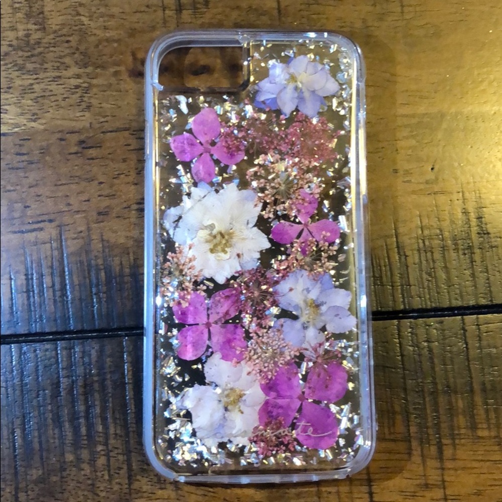 Purple Pressed Flower iPhone 6/7/8 Case